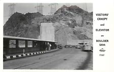 RPPC Postcard Visitors Canopy and Elevator Boulder Dam Frasher Photo F3587 NV picture