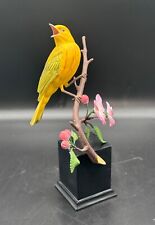 Danbury Mint Spring Serenade by Jeff Rechin Yellow Bird Dogwood Sculpture EUC picture