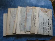 LOT OF 12 VINTAGE NATIONAL GEOGRAPHIC MAPS 1950-1959 No Duplicates picture