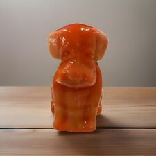 Boyd’s Art Glass Dog Figurine, Pooche The Dog, Slag Glass Dog, UV+ Glows picture