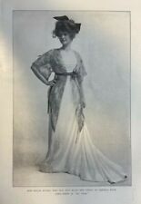 1907 Vintage Magazine Illustration Actress Billie Burke in My Wife picture
