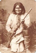 Postcard Geronimo Apache Native American Indian Gokhlayeh Old West Collectors picture
