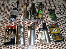 Lot Of 10 Vintage Novelty Lighters Flashlights Ect All Working picture