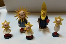 Erzgebirge Wendt And Kuhn Moon Family Set Of Five German Figurines picture