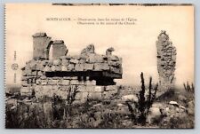 LES RUINES DE L'EGLISE. EDITIONS HS VERDUN  WWI France Postcard c1920 ruins picture