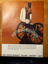 Vintage 1966 Join the Dodge Rebellion flyer sales magazine, 23 pages, Monaco picture