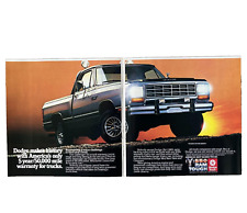 Dodge Truck Ram Tough America's Only 5 Year Warranty Vintage Print Ad 1985 picture