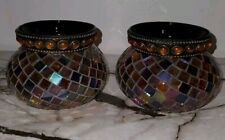 Partylite Global Fusion MOSAIC GLASS VOTIVE CANDLE HOLDER Retired 4