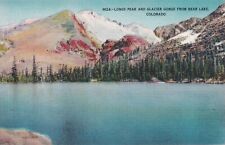 Postcard CO Longs Peak and Glacier Gorge From Bear Lake Colorado H31 picture
