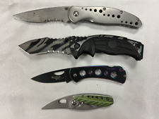 FOLDING KNIFE lot of 4  KNIVES Camillus/Kershaw/Schrade SSI/Magnum Black picture