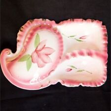 VINTAGE1950-60's-FAIRYLAND IMPORT-CERAMIC TRINKET/JEWELRY DISH w/COVER-JAPAN picture