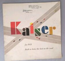 1951 Kaiser Sales Brochure Dealers Advertising Catalog Wall Art picture