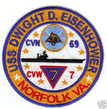 USS DWIGHT D. EISENHOWER PATCH, CVN-69, CVW-7, NORFOLK VIRGINIA                Y picture