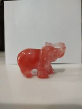2 Inch Elephant Semi Precious Figurine  picture