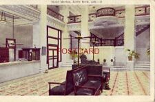 1925 HOTEL MARION view of front desk & lobby LITTLE ROCK, ARK. picture