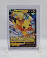 Pikachu V Holo Shiny Pokemon TCG Card Black Star Promo SWSH285 2022 NEAR MINT picture
