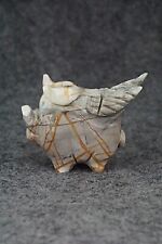 Pig With Wings Zuni Fetish Carving - Stanton Hanaweeka picture