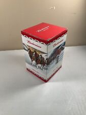 2010  Anheuser Busch  AB  Budweiser Holiday Christmas Beer Stein Clydesdales NIB picture