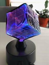 Rare Purple Cube Lumisource Electra Plasma Glass Phosphor Motion Lamp Light  picture