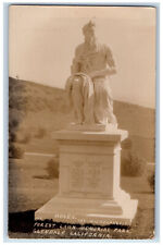 Glendale CA Postcard Moses Statue Forest Lawn Memorial Park c1910 RPPC Photo picture