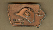 Vintage IE, Iowa Electric 10 Year Safety Award IA BELT BUCKLE picture