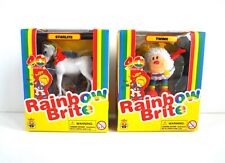 Lot of 2 Rainbow Brite TWINK & STARLITE Mini Figures CheeBee **FLAW / READ** picture