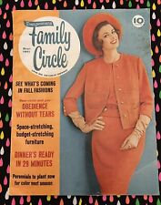Vtg Family Circle Magazine September 1961 -Fall Fashions, Home Decor , Cozy Food picture