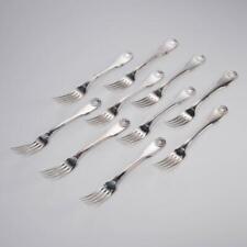 Christofle Vendome Arcantia Silverplate Shell Handled Forks 8