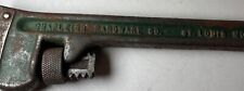 Vintage 8 inch Shapleigh Hardware Co. Pipe Wrench St Louis Mo. Diamond Edge picture