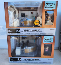 2X POP Funko TV: Mini Moments: The Office - Pam With Chase 57392 **READ** picture