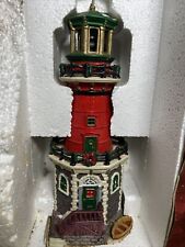 Lemax Cape McCoy Lighthouse Plymouth Christmas Red Rotating Beacon Lighted Lit picture