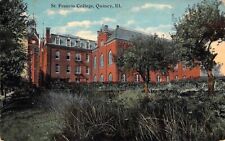 St Francis College, Message, 1912, Quincy IL, Old Post Card picture