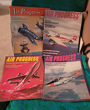 4 Air Progress Magazines 1965 Excellent Condition  Vintage Airplanes  picture
