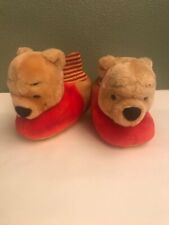 Vintage Disney Winnie the Pooh Plush House Slippers for Child Size 4 Pre-Owned picture