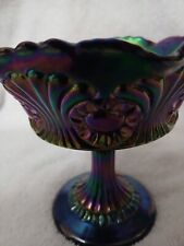 Fenton Scroll and Eye Amethyst Compote picture