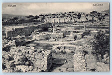 Solin Salona Split-Dalmatia Croatia Postcard Ruins of Buildings c1910 picture