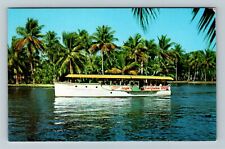 Ft Lauderdale FL-Florida Sight Seeing Boat Abeona Advertising Vintage Postcard picture