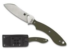 Spyderco Stok Drop Point Knife FB50FPOD 8Cr13MoV Blade OD Green G-10 - Sheath picture