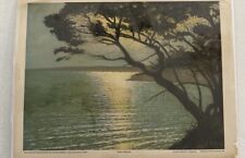 Moon Ripples, COLOR ETCHING BY A. CHABANIAN COPYRIGHT PICTORIAL REVIEW 1926 picture