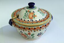 Old Vintage Uriarte Talavera Mexican Pottery Signed Tureen & Cover picture