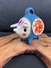 Vintage Mexican Hand Painted Pottery Pig Signed picture