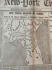 Civil War Newspapers- NEW BERN: THE GREAT VICTORY IN NORTH CAROLINA, FLORIDA  picture