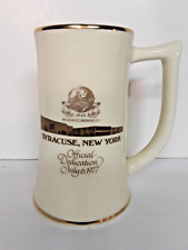 Vintage Ceramic Mug * Schlitz Beer * Syracuse NY Official Dedication July 6 1977 picture