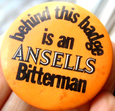 ANSELLS BREWERY vintage 1960s Ansells bitter beer rare promotion 38mm pin BADGE picture