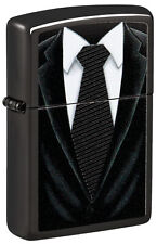 Zippo Black Tie Design Windproof Lighter, 24756-106500 picture