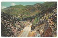 Ute Pass Colorado c1930's highway leading to Manitou, vintage car picture