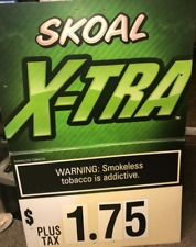 Skoal X-TRA Corrugated Sign Poster Advertisement Huge 46 x 30.5 picture