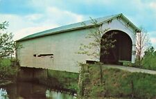 Offutt's Ford Covered Bridge - Arlington Indiana IN - Postcard picture