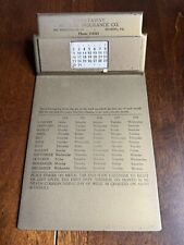 Vintage Metal Clipboard Calendar Manatawny Mutual Insurance Co. Reading, PA 1954 picture