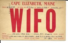 QSL  1948 Cape Elizabeth Maine radio card picture